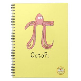 Carnet de jour Octopus Cute Math Pi