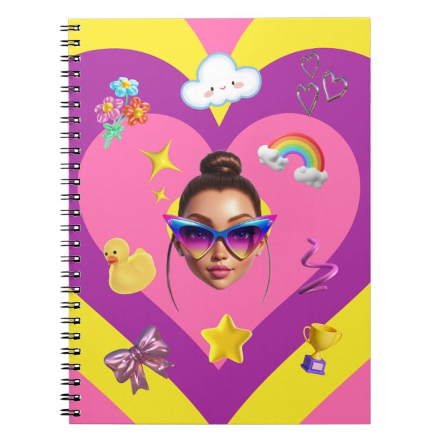 Carnet de journal coloré (Devant)