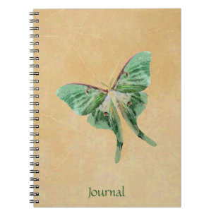 Carnet de journal de jardin de mite de Luna