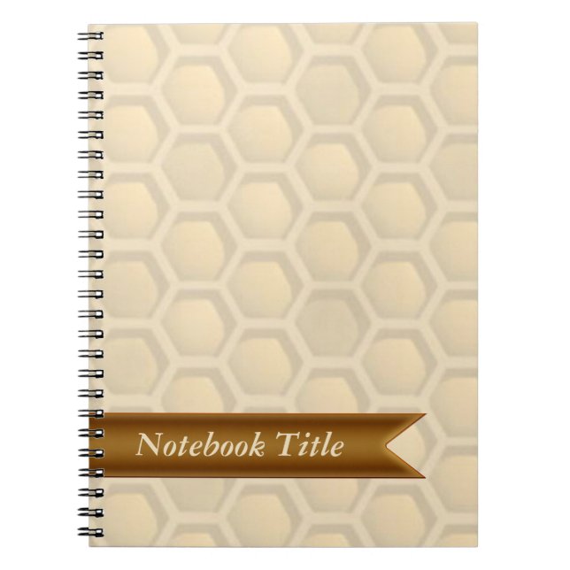 Carnet de journal de nid d'abeilles d'abeilles (Devant)