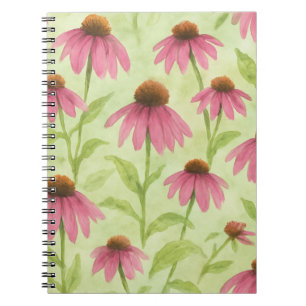 Carnet de journal floral d'aquarelle