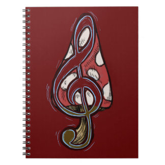 Carnet de la forêt de Piano Champignons rouges