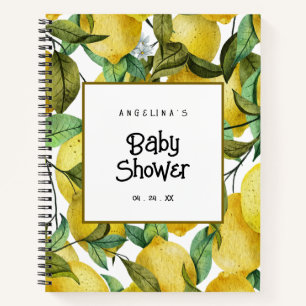 Carnet de la liste de cadeaux de Baby shower citro
