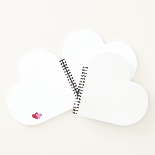 Carnet de la spirale en forme de coeur personnalis (Intérieur)
