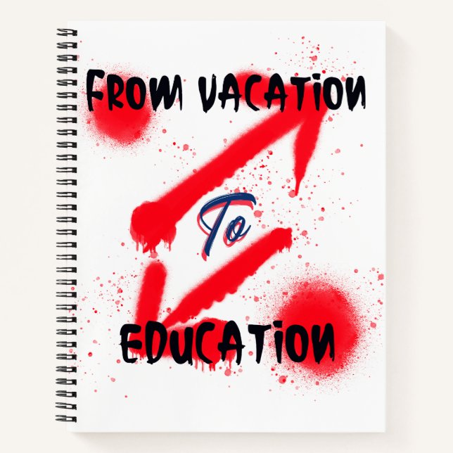 Carnet De La Vacance À L'École D'Éducation Début (Devant)