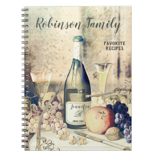 Carnet de livre de recettes italien personnalisé