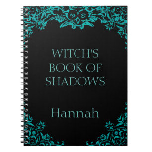 Carnet de livre d'ombres de sorcière personnalisée