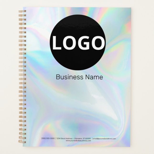 Carnet de logo Holographique personnalisé (Devant)