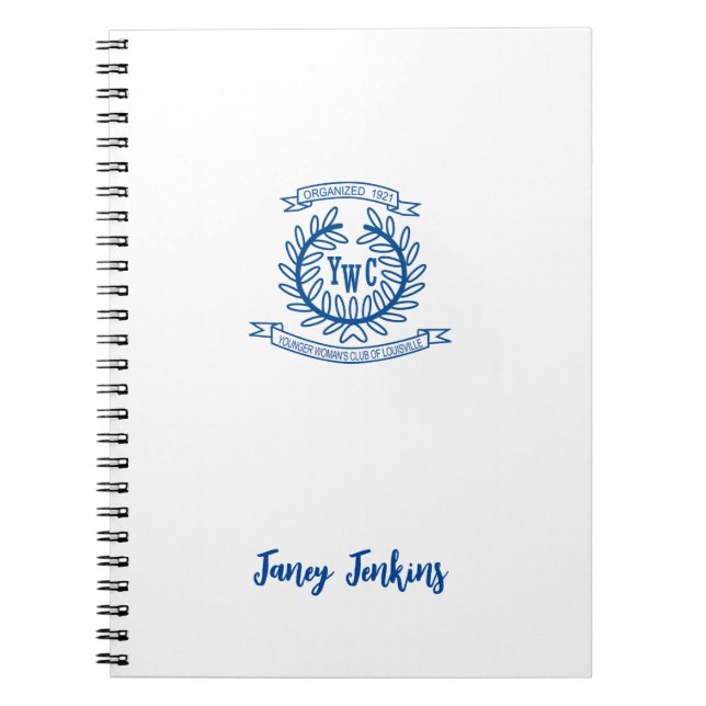 Carnet de logo personnalisé, nom Customisé (Devant)