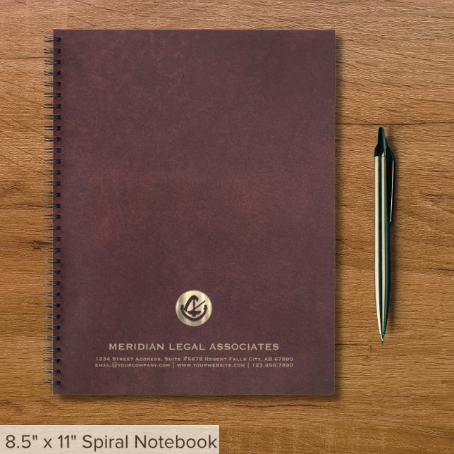 Carnet de logo personnalisé pour les avocats (Créateur téléchargé)