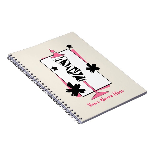Carnet de mannequin de forme de zèbre et de robe (Côté Droit)