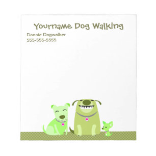 Carnet de marcheur de chiens