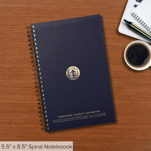 Carnet de marque avec logo 5,5 pouces x 8,5 pouces