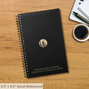 Carnet de marque avec logo 5,5 pouces x 8,5 pouces