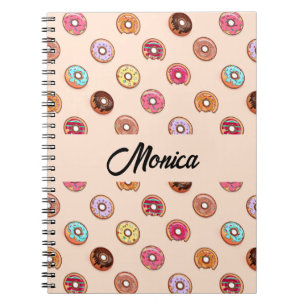 Carnet De mignons beignets décoratifs roses
