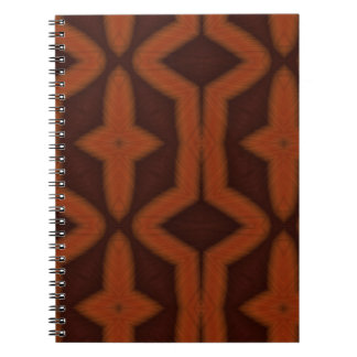Carnet de motif américain originaire d'orange brûl