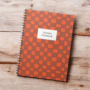 Carnet de Motif Brown de tableau de bord orange gr