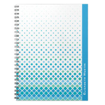Carnet de Motif moderne Blue Green Diamond