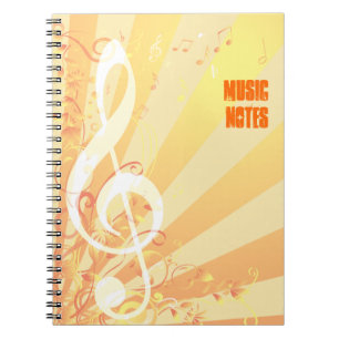 Carnet de musique de clef triple