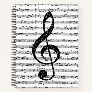 Carnet de musique en feuille