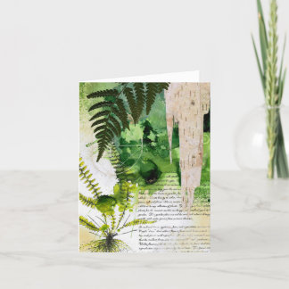 Carnet de nature de carte de voeux