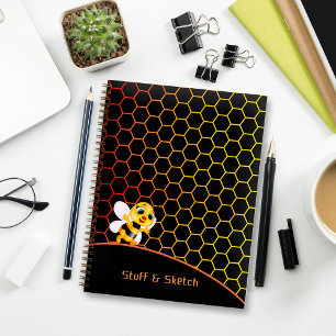 Carnet de nid d'abeille motif