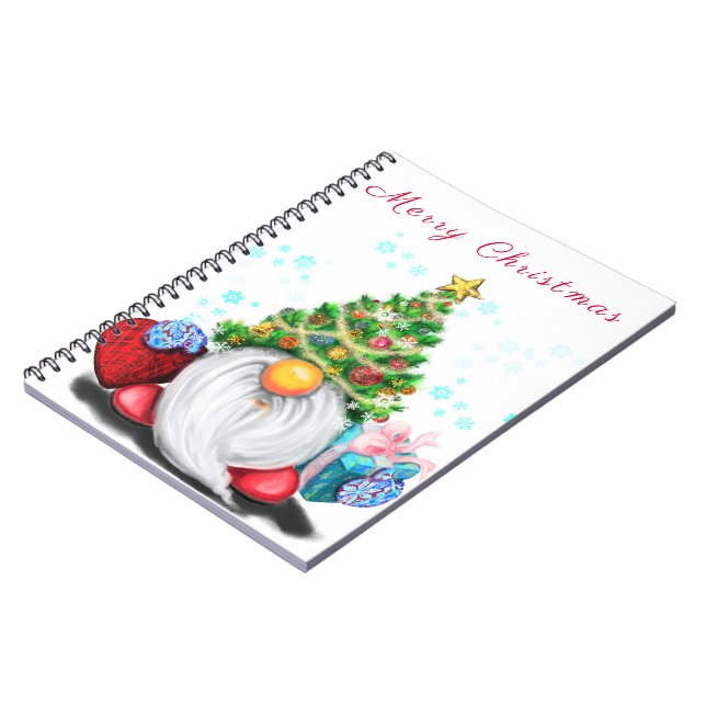 Carnet de Noël Gnome avec cadeaux (Côté gauche)