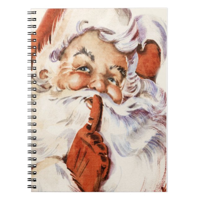 Carnet de Noël vintage Père Noël (Devant)