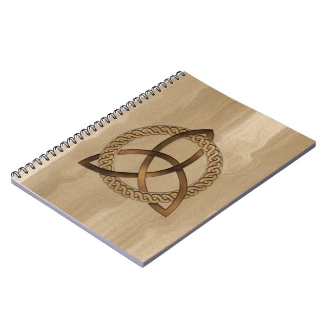 Carnet de noeud Celtic Triquetra Trinity (Côté gauche)