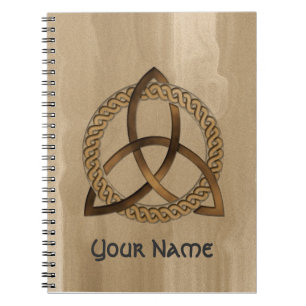 Carnet de noeud de trinité celtique personnalisabl
