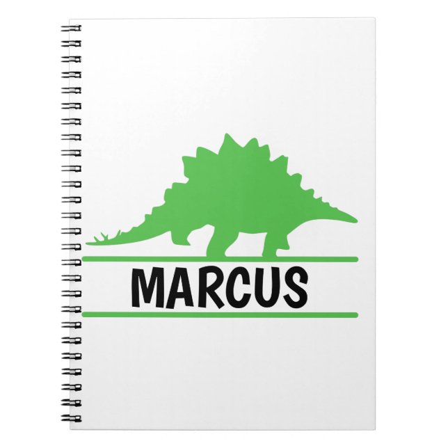 Carnet de nom de dinosaure personnalisé (Devant)