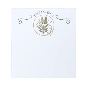 Carnet de note, bloc-notes, Dream big.