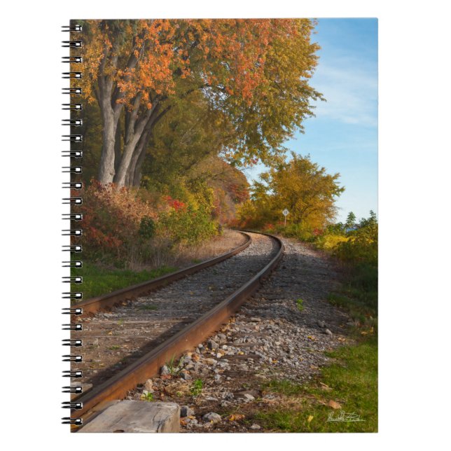 Carnet de note, photo d'un chemin de fer notebook (Front)
