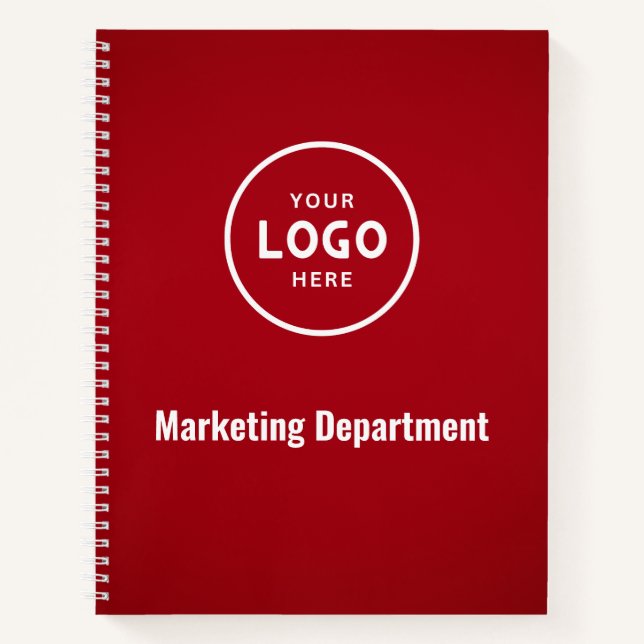 Carnet de notes à logo d'entreprise moderne minima (Devant)