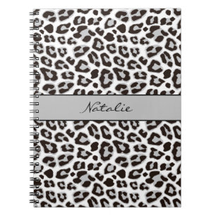 Carnet de notes à motif peau d'imprimé léopard