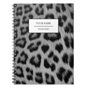 Carnet de notes à motif peau d'imprimé léopard