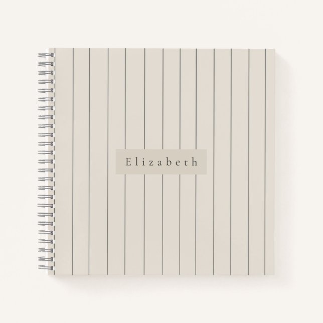 Carnet de notes à nom moderne  (Devant)