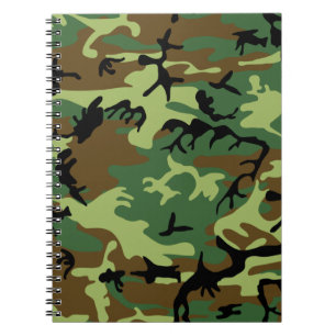Carnet de notes à spirale de camouflage