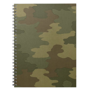 Carnet de notes à spirale de camouflage foncé