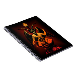 Carnet de notes à spirale de chèvre satanique