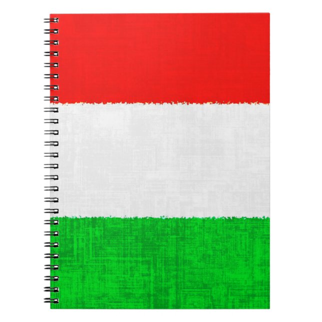 Carnet de notes à spirale de DRAPEAU de l'ITALIE (Devant)