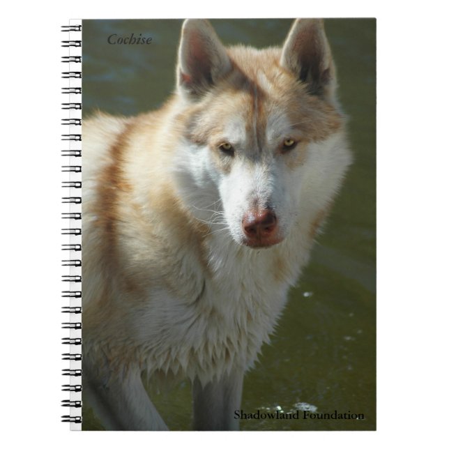 Carnet de notes à spirale de loup (Devant)