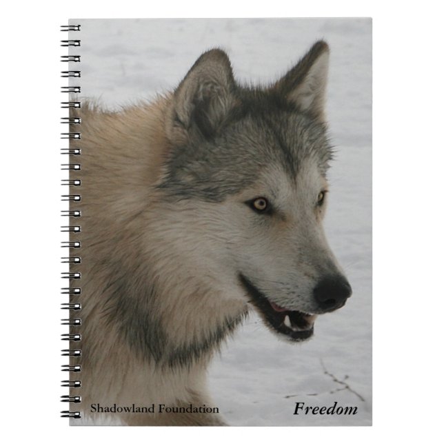Carnet de notes à spirale de loup (Devant)