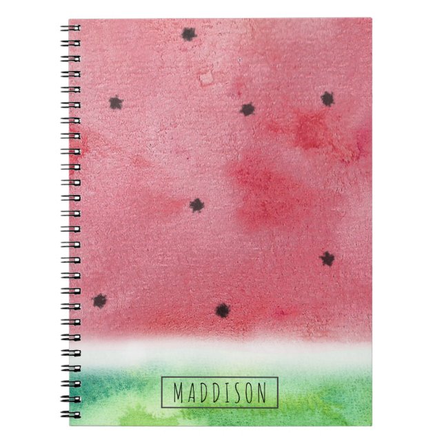 Carnet de notes à spirale de pastèque - (Devant)