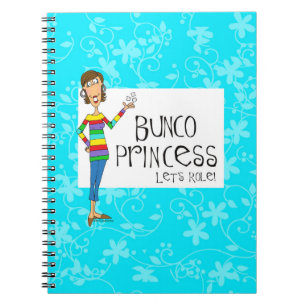 Carnet de notes à spirale de princesse de Bunco