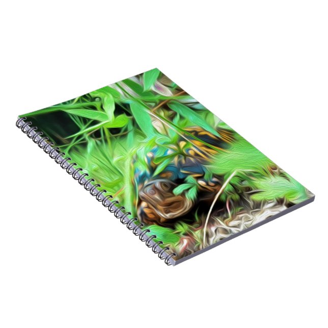 Carnet de notes à spirale de tortue de boîte (Côté Droit)