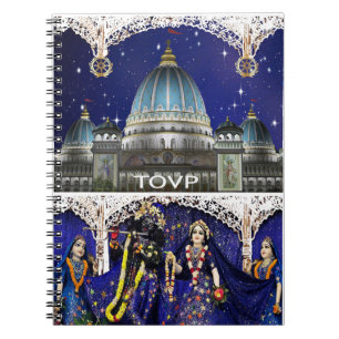 Carnet de notes à spirale de TOVP/Radha Madhava