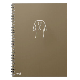 carnet de notes à spirale de wut.dog