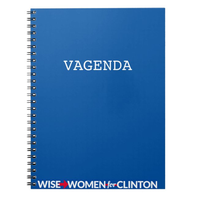 Carnet de notes à spirale de WWFC Vagenda (bleu) (Devant)