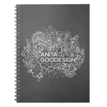 Carnet de notes à spirale des griffonnages de